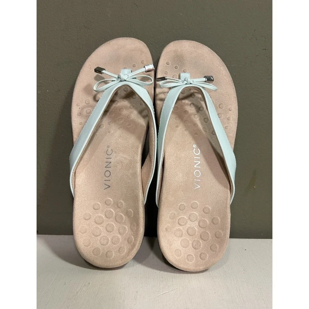 Vionic Women Sandal Bella II Orthotic Slip On Thong Flip Flop Shoes Sz 9 - Picture 2 of 9